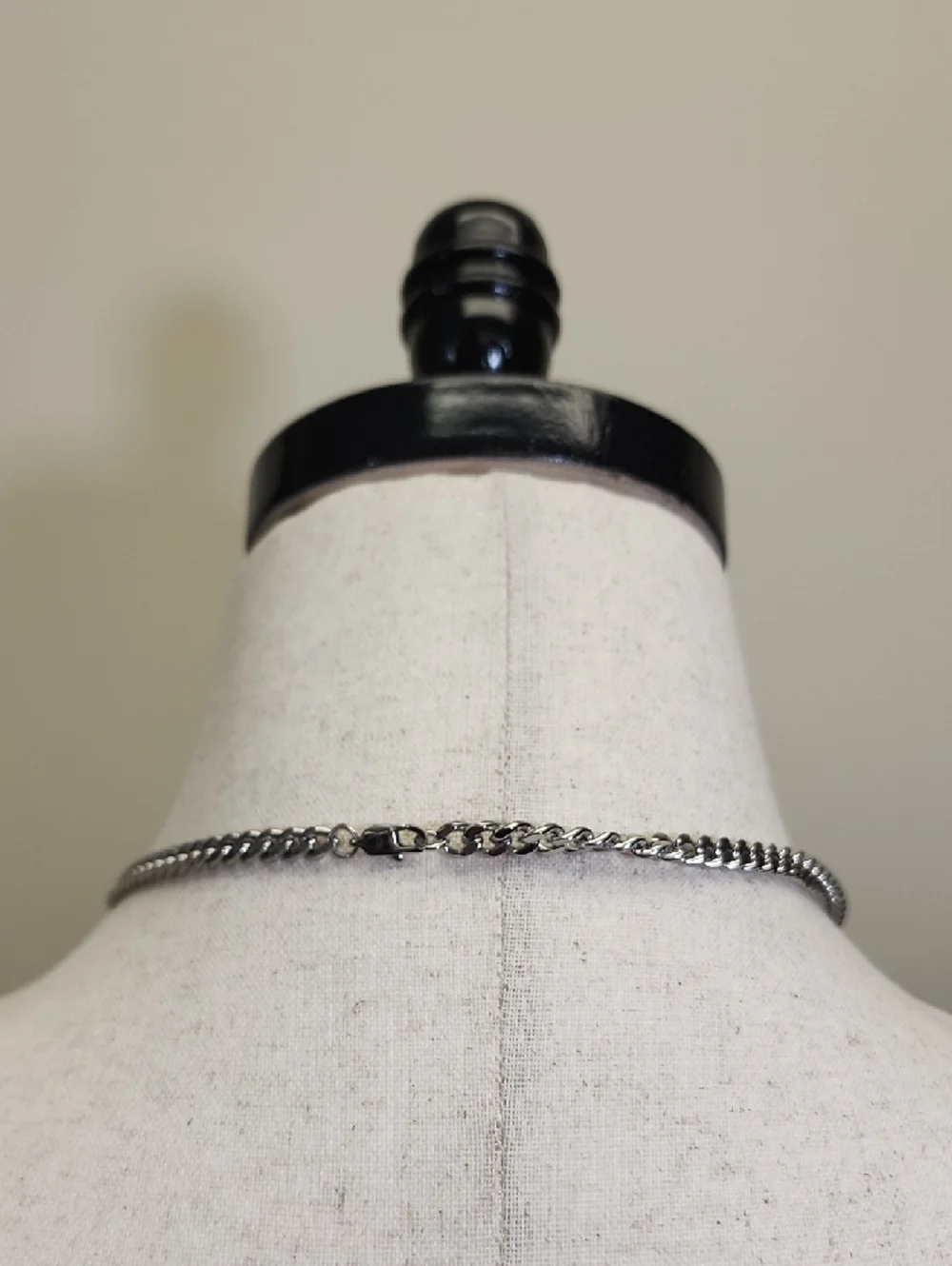 Stainless Steel Arrowhead Pendant Necklace Black Silver Chain